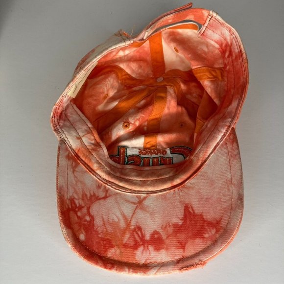 Orange Crush Adjustable Distressed Women's Hat - Picture 10 of 13